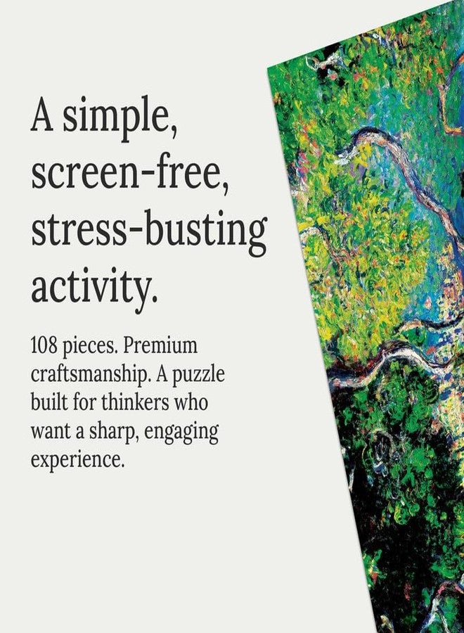 91Knots | Claude Monet - Bordighera 108pcs Wooden Art Puzzle A5 | Classical Painting Jigsaw for Adults & Teens | Mindful Brain Teaser | Ideal Travel Friendly Gift - Image 2